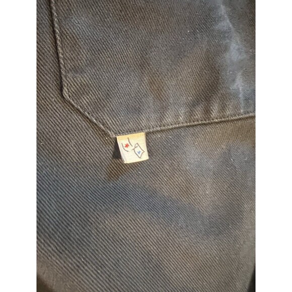 Bonne Amsterdam XL Navy Cotton Twill Workwear Half Zip Shirt EU Made Utility - Picture 7 of 8